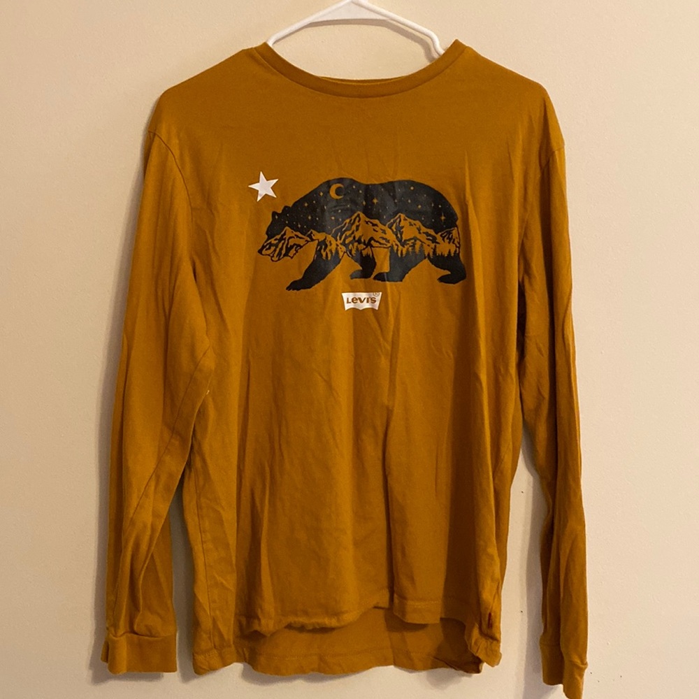 Levis yellow california bear long sleeve